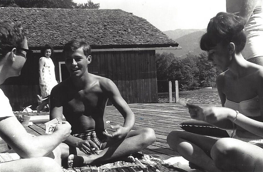 Thierry Lepoutre and a student from Kansas (© Philippe Valletoux)