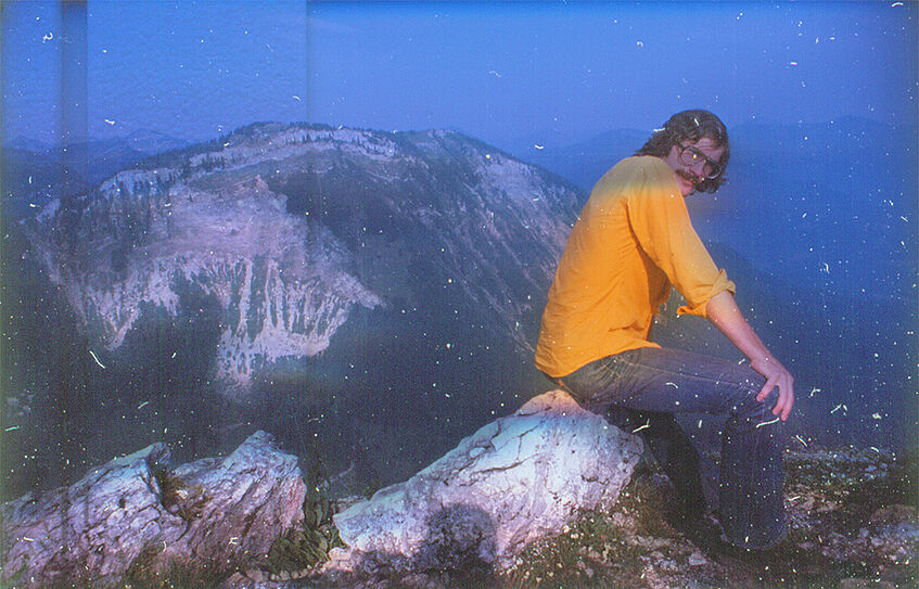 Ron Gaydos on the mountain Sparber, 1978 (© Ron Gaydos)