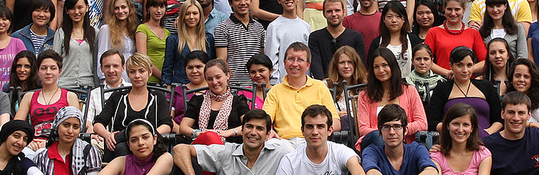 Close up of the participants of the summer school 2010