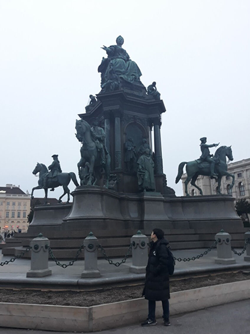 Statue of Maria Theresia at the Maria-Theresien-Platz in Vienna